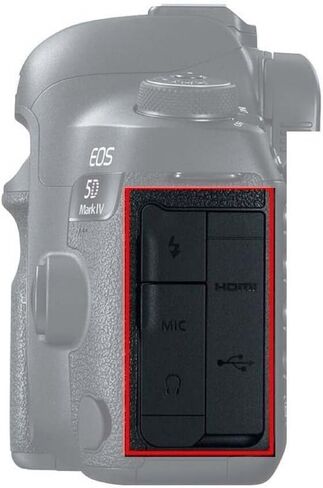 غطاء مطاطي لواجهة USB/AV Out/HDMI من Shenligod لكاميرا Canon EOS 5D Mark IV / 5D4 in Kuwait