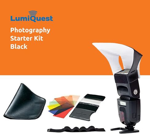 مجموعة انطلاق التصوير الفوتوغرافي LQ-140 من لوميكويست مع حزام فائق - تتميز بجيب هزاز وجيل FXtra ملون - ملون خفيف وموازن - مثالية للإضاءة الفوتوغرافية (أسود) in Kuwait