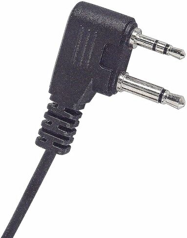 سماعة رأس Rataok AVPH3 للمراقبة Ptt Mic 2 دبوس قطعة أذن أنبوبية صوتية VOX لسماعات Midland Icom Walkie Talkies (10 عبوات، سلكية. أسود) in Kuwait