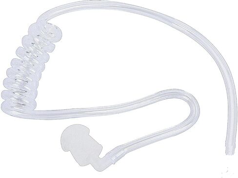 سماعة رأس Rataok AVPH3 للمراقبة Ptt Mic 2 دبوس قطعة أذن أنبوبية صوتية VOX لسماعات Midland Icom Walkie Talkies (10 عبوات، سلكية. أسود) in Kuwait