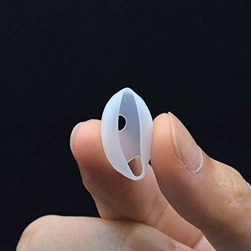 EKIND 4 Pcs Ear Cover Tips Anti-Slip Silicone Soft Replacement Sport Earbud Tips Compatible for iPhone 7 / 6S / 6 Plus / 5S / 5C / 5 Headphones Earphones Protective Accessories Tips (Clear) in Saudi Arabia