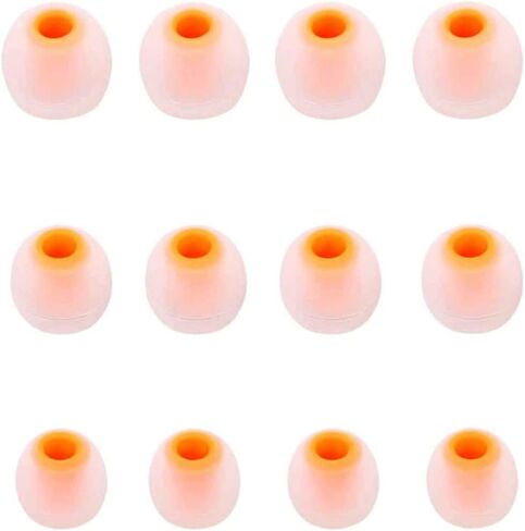 ALXCD Ear Tips Compatible with JBL Tune 125TWS Headphones, 6 Pairs S M L Sizes Replacement Silicone Earbud Tips, Compatible with JBL Tune 125TWS，Black/Red in Kuwait