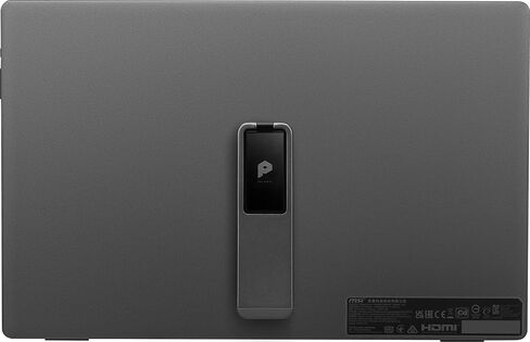 شاشة MSI Pro MP161 المحمولة، 15.6 بوصة FHD IPS 1080p، USB من النوع C، Mini-HDMI، مكبرات صوت مدمجة، مثالية للكمبيوتر الشخصي، Mac، PS5، PS4، Xbox، الهاتف المحمول، رمادي معدني in Kuwait