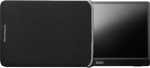 شاشة MSI Pro MP161 المحمولة، 15.6 بوصة FHD IPS 1080p، USB من النوع C، Mini-HDMI، مكبرات صوت مدمجة، مثالية للكمبيوتر الشخصي، Mac، PS5، PS4، Xbox، الهاتف المحمول، رمادي معدني in Kuwait
