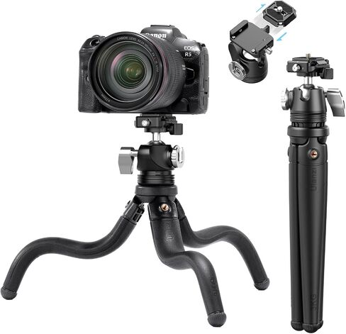ULANZI MT-68 F38 Quick Release Camera Tripod, Octopus Flexible Tripod for DSLR Camera UP to 3KG/6.6LB Max Load, Compatible with Canon Nikon Sony Cameras in Saudi Arabia
