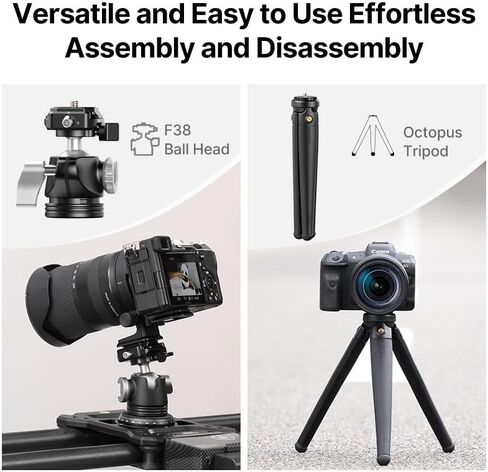 ULANZI MT-68 F38 Quick Release Camera Tripod, Octopus Flexible Tripod for DSLR Camera UP to 3KG/6.6LB Max Load, Compatible with Canon Nikon Sony Cameras in Saudi Arabia