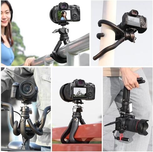 ULANZI MT-68 F38 Quick Release Camera Tripod, Octopus Flexible Tripod for DSLR Camera UP to 3KG/6.6LB Max Load, Compatible with Canon Nikon Sony Cameras in Saudi Arabia