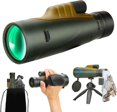 30X50 Monocular Telescope with Smartphone Adapter - Tripod Monoculars for Adults High Powered, Brid Watching Stargazing Hunting Camping Gifts in Saudi Arabia