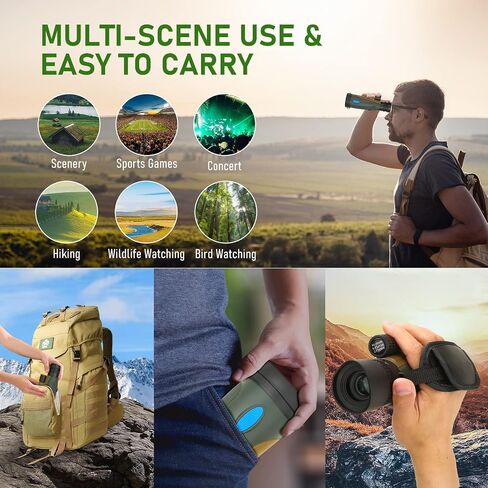 30X50 Monocular Telescope with Smartphone Adapter - Tripod Monoculars for Adults High Powered, Brid Watching Stargazing Hunting Camping Gifts in Saudi Arabia