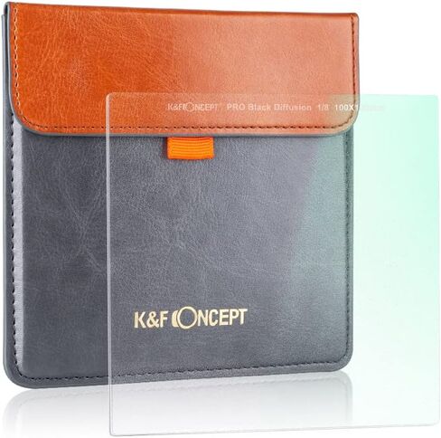 مفهوم K&F 100 × 100 مم مربع أسود منتشر 1 مرشح تأثير 28 طلاء متعدد الطبقات صورة عالية الوضوح، تأثير تنعيم البشرة والمشهد مناسب لتصوير MV/الأفلام/مدونات الفيديو/الفيديو in Saudi Arabia