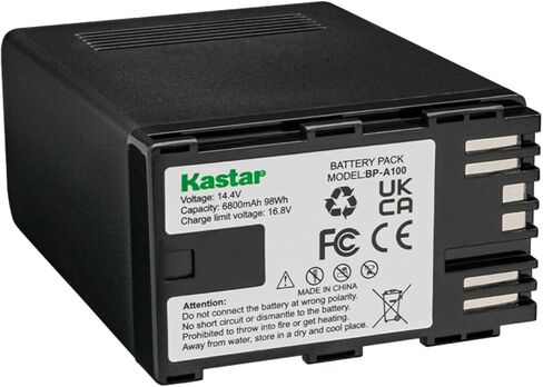 Kastar 4-Pack BP-A100 Battery and CH04 Charger Compatible with Canon C500 EF Mount 4K Cinema Camera, EOS C500 PL 4K Cinema PL C 500 Camcorder, Canon XF605 4K UHD, Canon XF705 4K UHD Camcorder in Saudi Arabia
