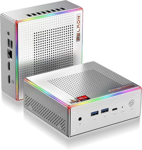 كمبيوتر صغير PELADN HA-4، AMD Ryzen 7 7735HS (8C/16T، حتى 4.75 جيجاهرتز) Win11 Pro، ذاكرة الوصول العشوائي DDR5 سعة 32 جيجابايت، SSD 1 تيرابايت، AMD Radeon 680M، 4K HD، WiFi6 2.4G/5G، BT5.2، HDMI مزدوج ، مكتب، الأعمال التجارية الصغيرة سطح المكتب. in Kuwait