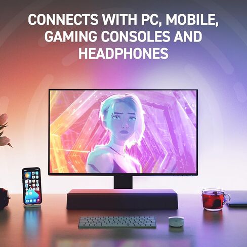 مكبرات صوت صغيرة مدمجة تحت الشاشة من Creative Stage SE مزودة بتقنية Bluetooth 5.3 وصوت USB رقمي للكمبيوتر الشخصي والهواتف المحمولة in Saudi Arabia