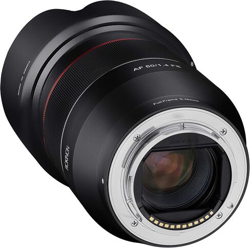 عدسات تركيز تلقائي بإطار كامل من Rokinon IO50b-E AF 50mm F1.4 لهاتف Sony E-Mount، أسود in Saudi Arabia