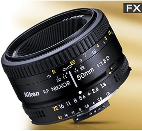 عدسة نيكور 2137 مقاس 50 مم f/1.8D بتركيز تلقائي لكاميرات نيكون الرقمية ذات العدسة الأحادية العاكسة (متجددة) in Kuwait