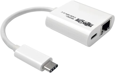 TRIPP LITE USB 3.1 Gen 1 Type-C to Gigabit Ethernet NIC Network Adapter 10/100/1000 Mbps White (U436-06N-GBW) in Saudi Arabia