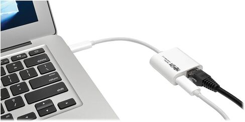 TRIPP LITE USB 3.1 Gen 1 Type-C to Gigabit Ethernet NIC Network Adapter 10/100/1000 Mbps White (U436-06N-GBW) in Saudi Arabia