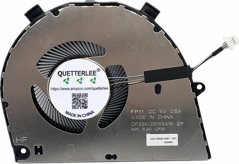 QUETTERLEE New CPU Cooling Fan for DELL Vostro 16-5620 5625 INSPIRON 5620 5625 16-7620 2-in-1 Series 0T8R2T DC5V 0.5A Fan (Note: It is not Compatible with Inspiron 16 5620 GeForce RTX 2050 Series） in Saudi Arabia