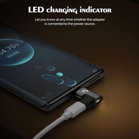 USB C Magnetic Adapter, HAOYU 24Pins Magnetic USB C Support Thunderbolt 3 PD 100W 5A Quick Charge,20Gb/s Data Transfer,4K@60 Hz Video Output Compatible with MacBook Pro/Air（1Pack） in Saudi Arabia
