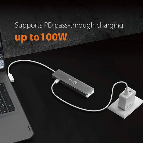 j5create 9 in 1 USB-C Hub- SuperSpeed+ Gen 2 Type C Adapter w/Ethernet, microSD/SD 4.0, 4K HDMI, USB-C 3.1 Gen2 Port, PD 100W for MacBook Pro/Air, XPS, Chromebook, and Other USB C Windows Laptops in Saudi Arabia