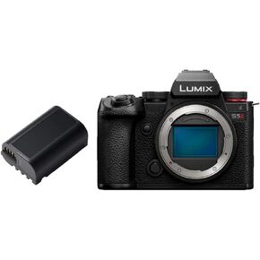 Panasonic LUMIX S5II 24.2MP Full Frame Mirrorless Camera with Hybrid AF and Active I.S Technology Bundle with Panasonic DMW-BLK22 7.4V 3050mAh Lithium-ion Battery Pack (2 Items)