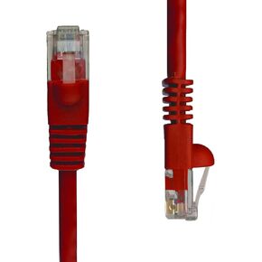 NTW 25' Cat5e Snagless Unshielded (UTP) RJ45 Ethernet Network Patch Cable - Red - 345-U5E-025RD in Kuwait