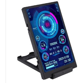 شاشة مراقبة Walfront شاشة عرض صغيرة IPS عرض كامل وحدة المعالجة المركزية وحدة معالجة الرسومات RAM HDD وقت التاريخ شاشة ذكية للكمبيوتر in Saudi Arabia