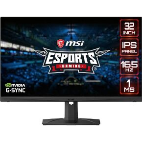MSI G321CQP، شاشة ألعاب مقاس 32 بوصة، 2560 × 1440 (QHD)، VA، 165 هرتز، FreeSync Premium، HDMI، منفذ عرض، إمالة، دوران، ارتفاع قابل للتعديل، محوري in Kuwait