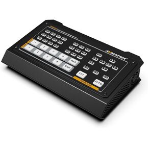 AVMATRIX HVS0401E Micro 4 Channel HDMI DP Video Switcher Mixer 4 Channel Inputs with RTMP Live Streaming and Record