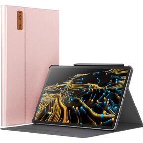 INFILAND Galaxy Tab S9+ Plus/Tab S9 FE+ Plus Case, Multi-Angle Stand Cover Compatible with Samsung Tab S9 Plus/S9 FE Plus 12.4" SM-X810/SM-X816B/SM-X818U/SM-X616B 2023 [Auto Wake/Sleep], Rose Gold