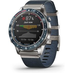 ساعة Garmin MARQ Captain، ساعة الأدوات الفاخرة للرجال مع ميزات بحرية متقدمة، تتبع سرعة الرياح، الاتجاه، درجة الحرارة ومعلومات المد والجزر in Kuwait