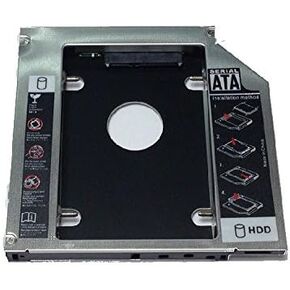 غطاء حاملة HIGHROCK SATA 2nd HDD لفتحة محرك الأقراص الضوئي Universal CD/DVD-ROM مقاس 12.7 مم (للقرص الرقمي وHDD) in Kuwait