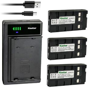 استبدال شاحن بطارية USB ذكي من Kastar لباناسونيك PV-IQ504 PV-IQ505 PV-IQ525 PV-L352 PV-L353 PV-L354 PV-L453 PV-L454 PV-L552 PV-L557 PV-L558 PV-L559 PV-L559D PV-L600 بف-L606 بف-L650 in Kuwait