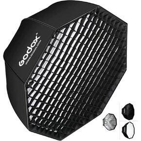 Godox SB-UE 37.5inch/95cm Softbox Umbrella Octagon Bowens Mount, Softbox Reflector with Honeycomb Grid for Photography Flash, Studio Speedlite in Saudi Arabia