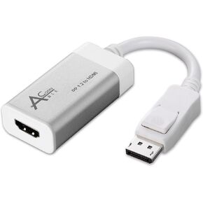 Ableconn MDPHD4K2A، 2 حزمة، محول كابل Mini DisplayPort من الألومنيوم (Thunderbolt 2) إلى HDMI UHD (Ultra HD) 4K - Mini DP 1.2 إلى HDMI حتى 4K UHD