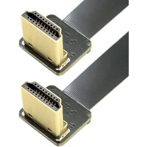 chenyang CYFPV HDMI Male to Male FPC Flat Extension Cable for Camera HDTV Multicopter Aerial Photography 90 Degree Down Angled 0.2M in Kuwait