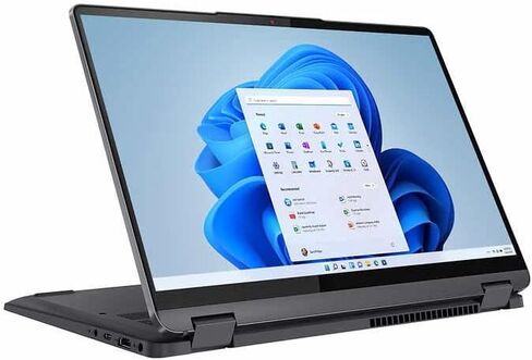 كمبيوتر محمول Lenovo Flex 5 مقاس 14 بوصة 2 في 1 - شاشة لمس IPS 16:10 (2240 ​​× 1400) - (10 نواة) الجيل الثاني عشر Intel Core i5-1235U - ذاكرة وصول عشوائي سعتها 16 جيجابايت - محرك أقراص SSD سعة 2 تيرابايت - Thunderbolt 4 - قارئ بصمات الأصابع - كاميرا ويب - in Kuwait