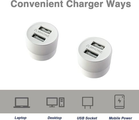 مصباح صغير USB LED مصباح ZLMHONE Mini 2 USB شاحن محول للهاتف ، iPad ، الكمبيوتر اللوحي ، مصباح USB محمول ضوء ليلي متوافق مع بنك الطاقة ، الكمبيوتر المحمول ، الكمبيوتر المحمول ، مصباح القراءة in Kuwait