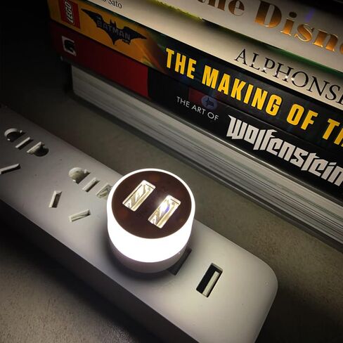 مصباح صغير USB LED مصباح ZLMHONE Mini 2 USB شاحن محول للهاتف ، iPad ، الكمبيوتر اللوحي ، مصباح USB محمول ضوء ليلي متوافق مع بنك الطاقة ، الكمبيوتر المحمول ، الكمبيوتر المحمول ، مصباح القراءة in Kuwait