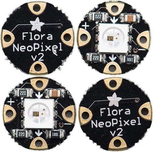 Adafruit Flora RGB Smart NeoPixel Version 2 - Pack of 4 [ADA1260] in Saudi Arabia