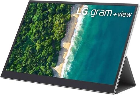 LG 16MR70.ASDU شاشة IPS WQXGA +View محمولة مقاس 16 بوصة مع Folio، USB Type-C™، فضي in Kuwait