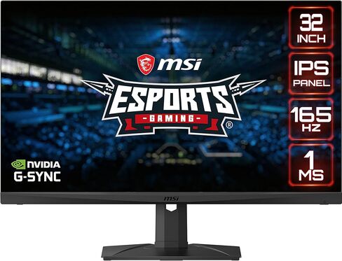 MSI G321CQP، شاشة ألعاب مقاس 32 بوصة، 2560 × 1440 (QHD)، VA، 165 هرتز، FreeSync Premium، HDMI، منفذ عرض، إمالة، دوران، ارتفاع قابل للتعديل، محوري in Kuwait
