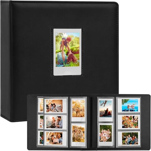 360 Pockets Photo Album for Fujifilm Instax Mini Camera, Polaroid Camera, for Fujifilm Instax Mini 11 12 9 40 Evo Liplay 8 7+ Instant Camera, Photo Album for Polaroid Kodak HP Zink 2x3" Photo(Black) in Kuwait