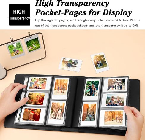 360 Pockets Photo Album for Fujifilm Instax Mini Camera, Polaroid Camera, for Fujifilm Instax Mini 11 12 9 40 Evo Liplay 8 7+ Instant Camera, Photo Album for Polaroid Kodak HP Zink 2x3" Photo(Black) in Kuwait