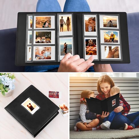 360 Pockets Photo Album for Fujifilm Instax Mini Camera, Polaroid Camera, for Fujifilm Instax Mini 11 12 9 40 Evo Liplay 8 7+ Instant Camera, Photo Album for Polaroid Kodak HP Zink 2x3" Photo(Black) in Kuwait