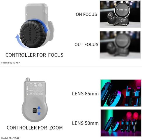نظام التحكم في عدسة التركيز اللاسلكي PDMOVIE Live Air 2 (PDL-AFP) مع التركيز عن بعد المتوافق مع التحكم في تكبير Ronin Iris in Kuwait