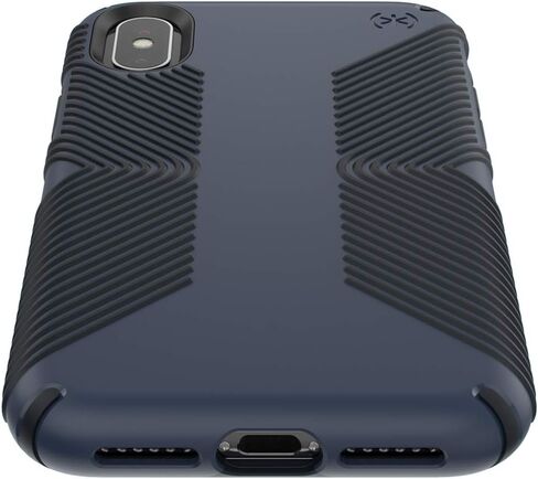 منتجات سبيك، حافظة Presidio Grip لهاتف iPhone Xs/iPhone X، باللون الأزرق الكسوف/الكربون الأسود in Saudi Arabia