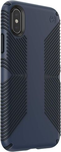 منتجات سبيك، حافظة Presidio Grip لهاتف iPhone Xs/iPhone X، باللون الأزرق الكسوف/الكربون الأسود in Saudi Arabia