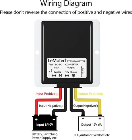 LeMotech DC 12v to 24v Converter 10A 240W Step Up Converter Voltage Reducer IP68 Waterproof Transformer for Golf Cart Truck Boat Vehicle in Saudi Arabia
