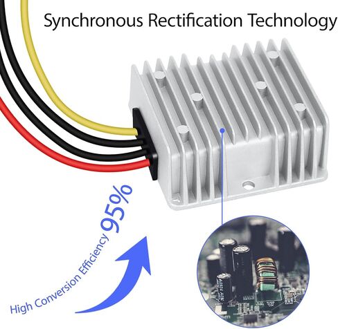 LeMotech DC 12v to 24v Converter 10A 240W Step Up Converter Voltage Reducer IP68 Waterproof Transformer for Golf Cart Truck Boat Vehicle in Saudi Arabia
